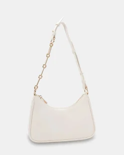 ABIE WHITE SHOULDER BAG