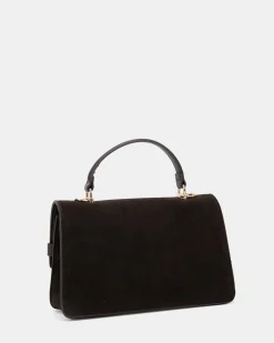 ACHILLES ESPRESSO SUEDE TOP HANDLE BAG