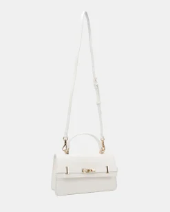 ACHILLES WHITE TOP HANDLE BAG