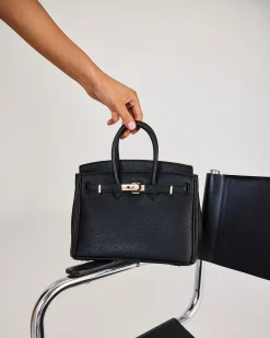 ADORA BLACK TOP HANDLE BAG