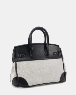 ADORA LINEN TOP HANDLE BAG