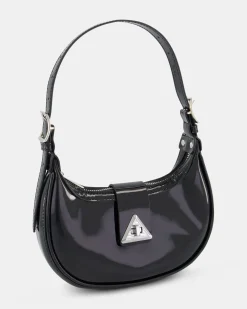 AERYS Black Patent SHOULDER BAG