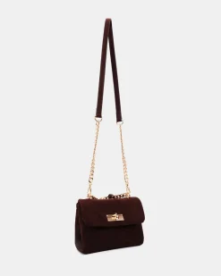 AFFINA ESPRESSO SUEDE TOP HANDLE BAG