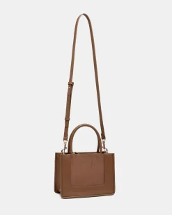 AFTON MOCHA TOP HANDLE BAG