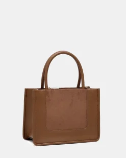 AFTON MOCHA TOP HANDLE BAG