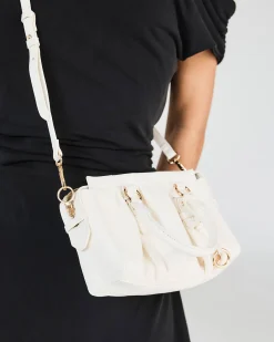 AIMES WHITE TOP HANDLE BAG