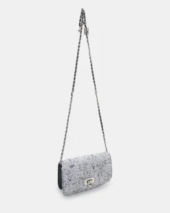 ALEXIE BLACK TWEED Cross Body Bags