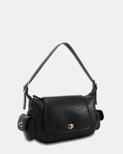ALFA BLACK SHOULDER BAG