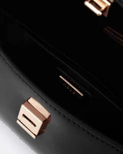 ALORA Black Patent SHOULDER BAG