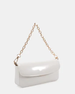 ALORA White Patent SHOULDER BAG