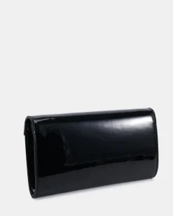 ALYSSE Black Patent Clutch