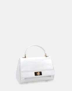 ANDI WHITE TOP HANDLE BAG