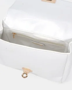 ANDI WHITE TOP HANDLE BAG
