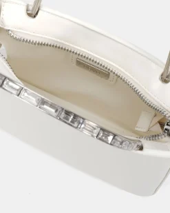 ANISTON WHITE TOP HANDLE BAG