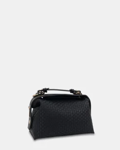 ANNETTE BLACK TOP HANDLE BAG