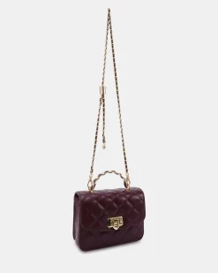 ANTOINE BURGUNDY SHOULDER BAG