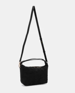 APO Black Suede SHOULDER BAG