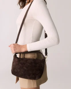 APO ESPRESSO SUEDE SHOULDER BAG