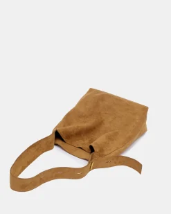 ARMAND Caramel Suede SHOULDER BAG