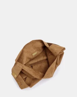 ARMAND Caramel Suede SHOULDER BAG