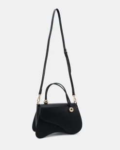 ARTSY BLACK TOP HANDLE BAG