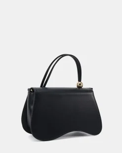 ARTSY BLACK TOP HANDLE BAG