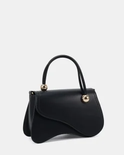 ARTSY BLACK TOP HANDLE BAG