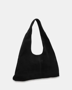 ASTRIX Black Suede Tote Bag