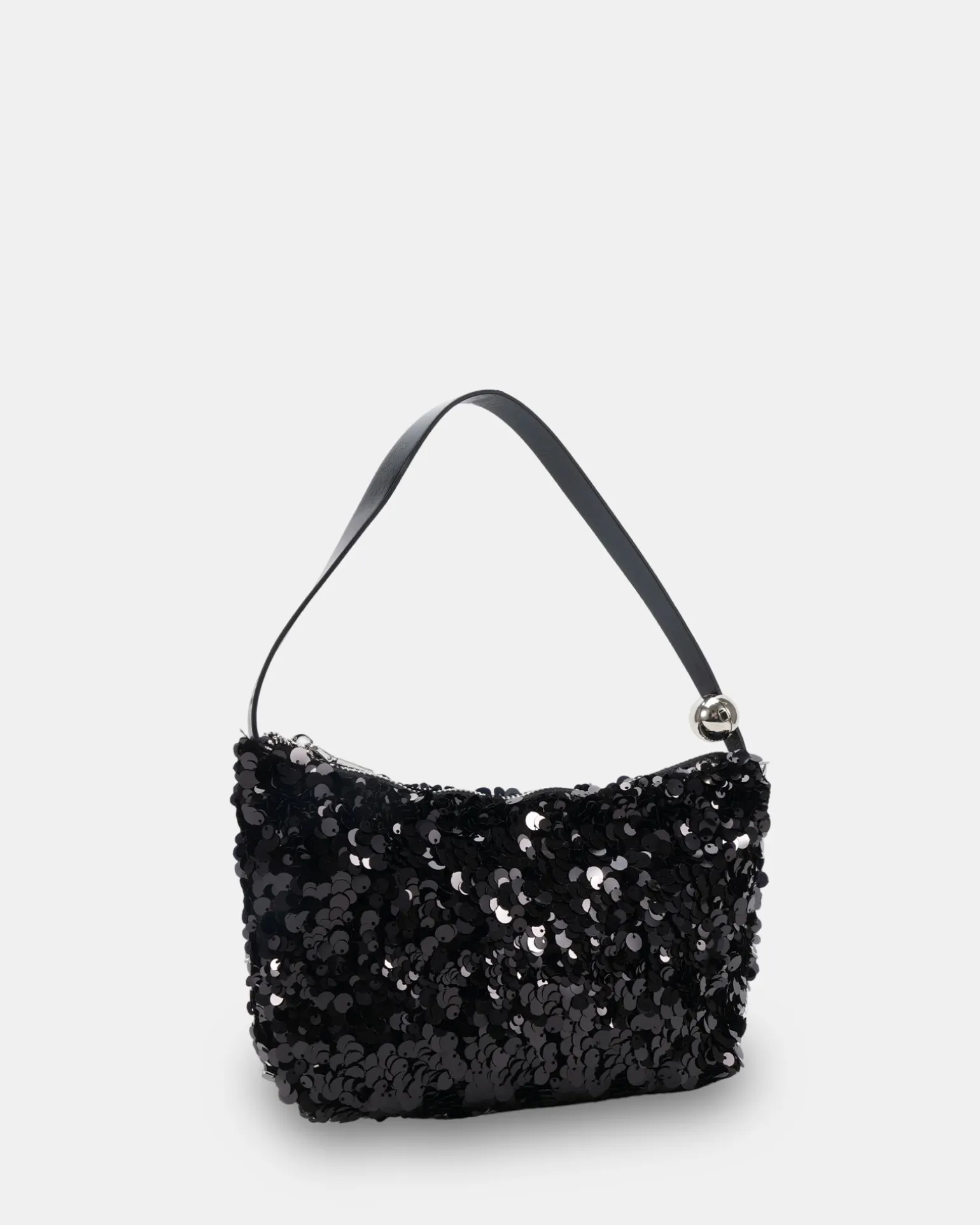 AURALIAS BLACK SEQUIN SHOULDER BAG