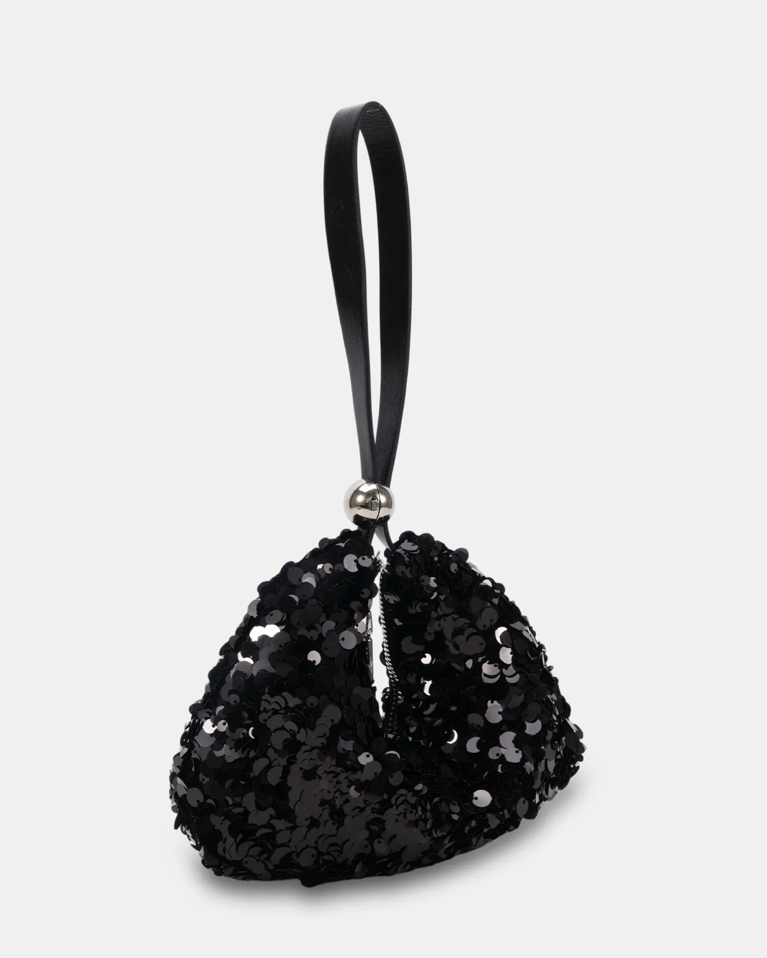 AURALIAS BLACK SEQUIN SHOULDER BAG