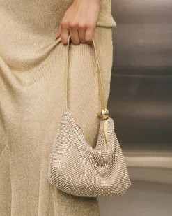 AURALIAS GOLD TOP HANDLE BAG