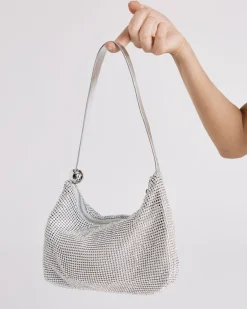 AURALIAS SILVER TOP HANDLE BAG