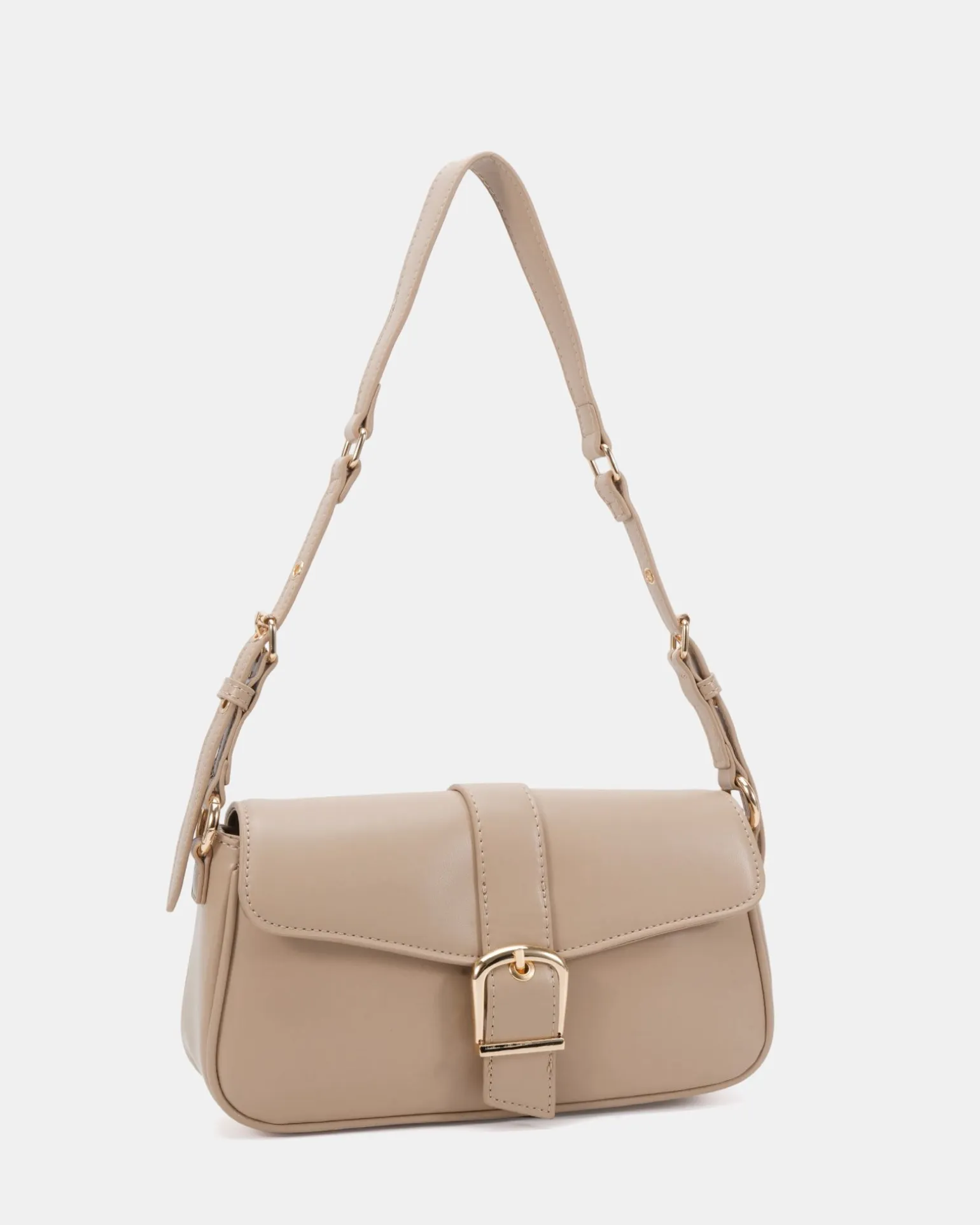 AYELET NEUTRAL SMOOTH SHOULDER BAG