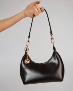 AZRIEL BLACK SHOULDER BAG