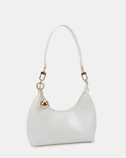 AZRIEL WHITE SHOULDER BAG