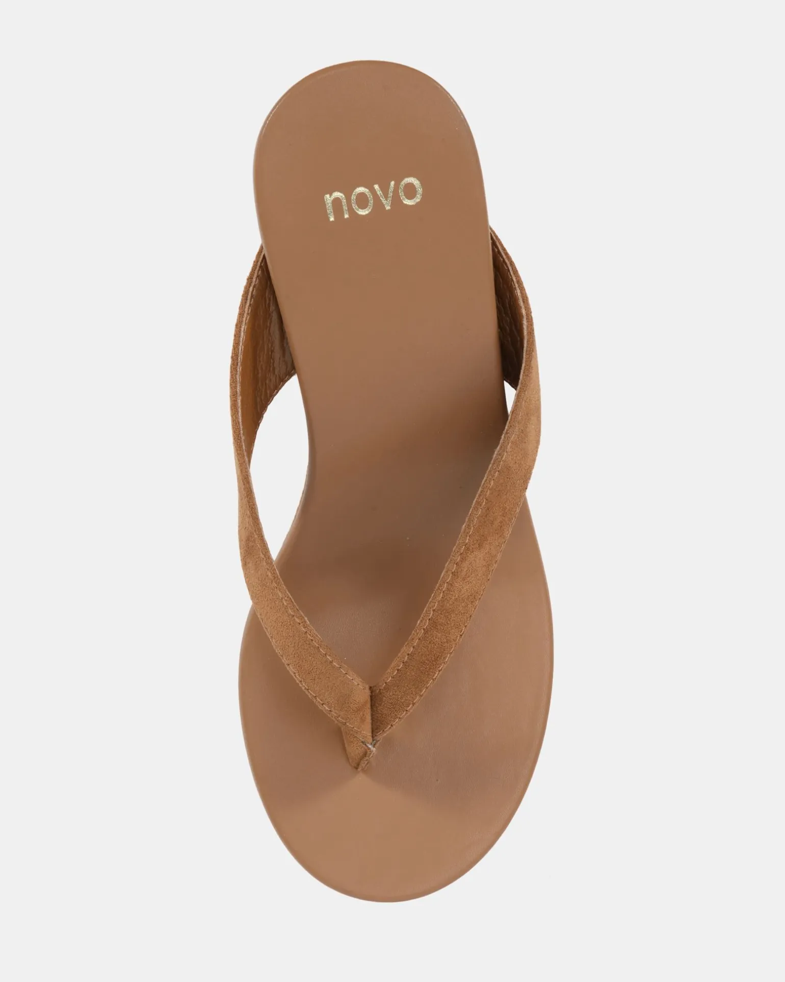 BACI Caramel Suede Wedge Sandals