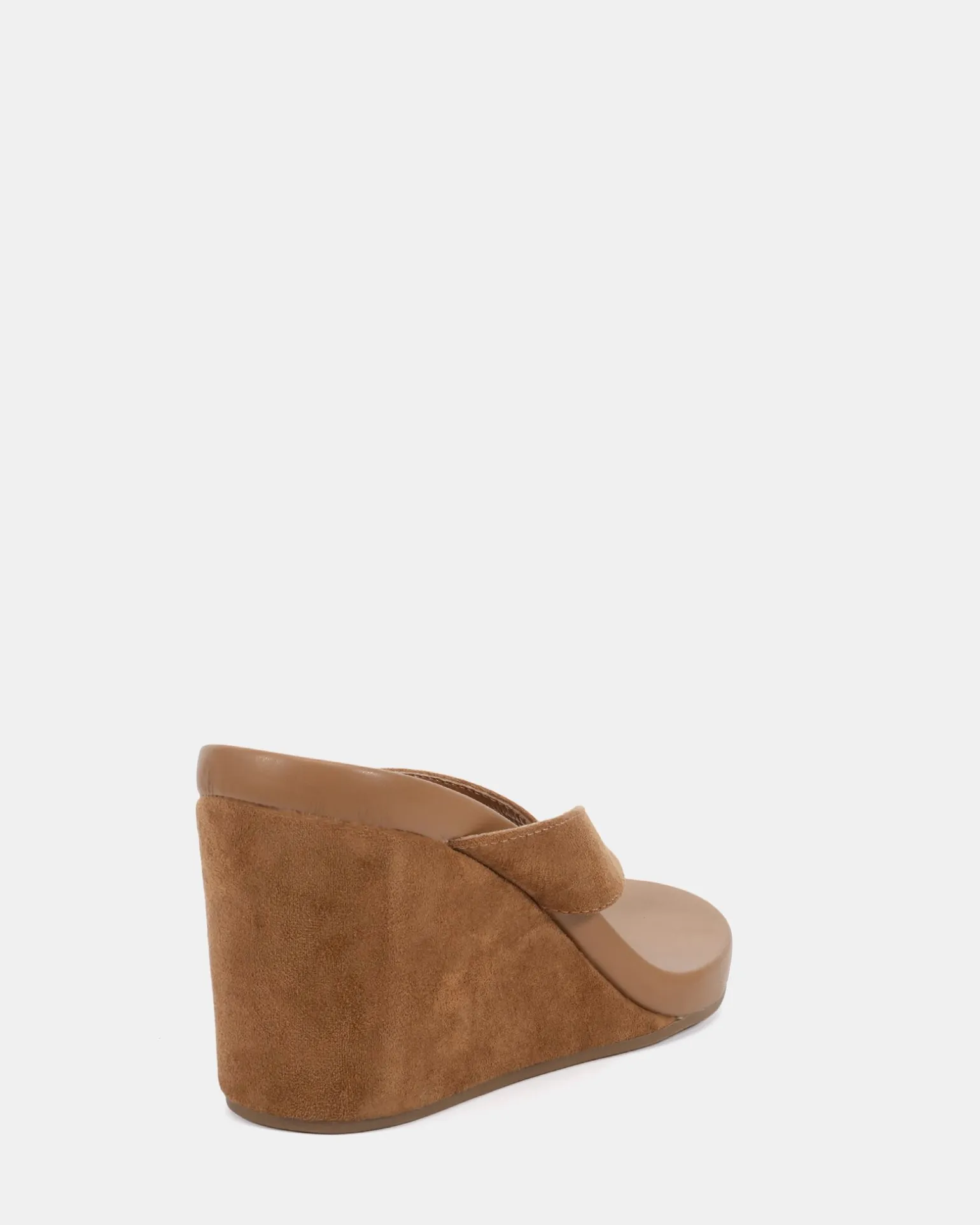BACI Caramel Suede Wedge Sandals