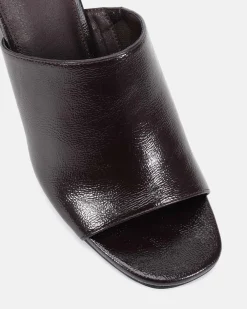 BALISTIC ESPRESSO CRINKLE PATENT Wedge Heels