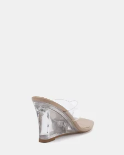 BARI Clear Wedge Heels
