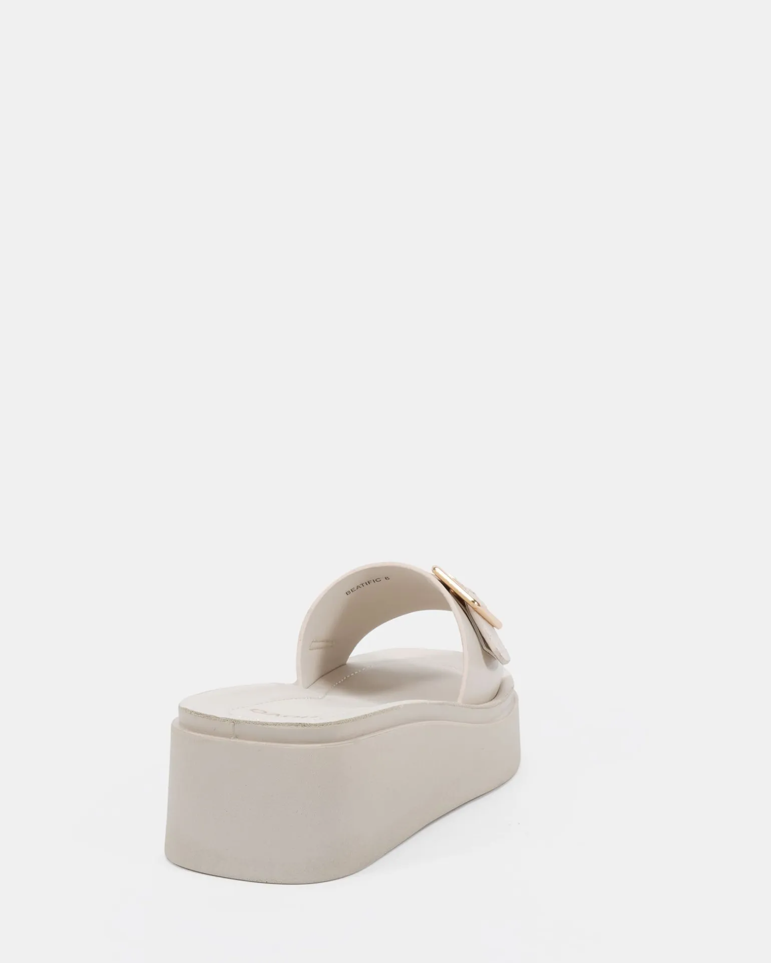 BEATIFIC CREAM LINEN Wedge Heels