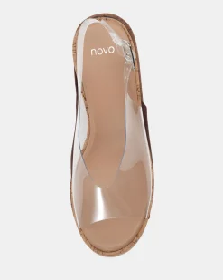 BELIEF Clear Wedge Sandals