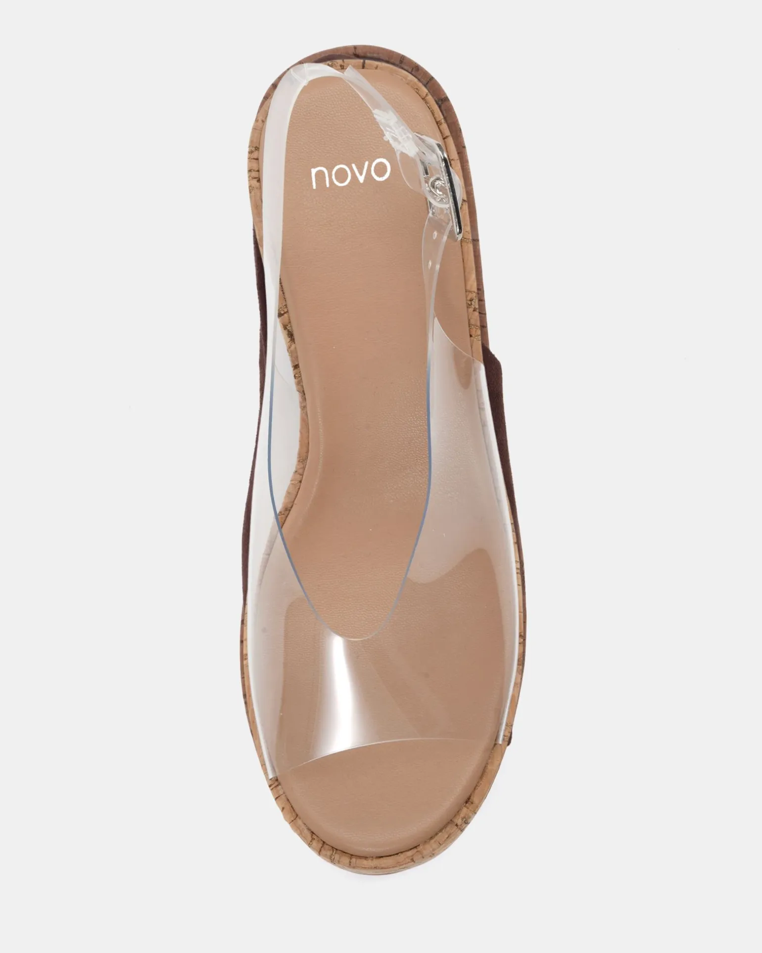 BELIEF Clear Wedge Sandals