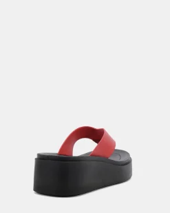 BERRI RED Wedge Sandals