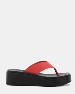 BERRI RED Wedge Sandals