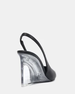 BIANKO BLACK Wedge Sandals