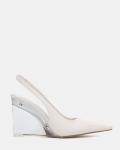 BIANKO WHITE Wedge Sandals