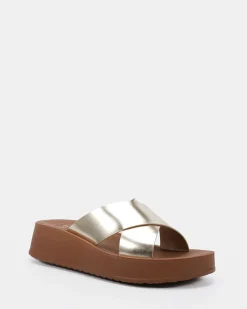 BLERM GOLD Wedge Heels