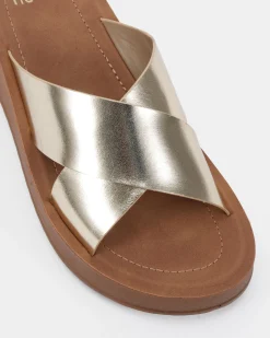 BLERM GOLD Wedge Heels