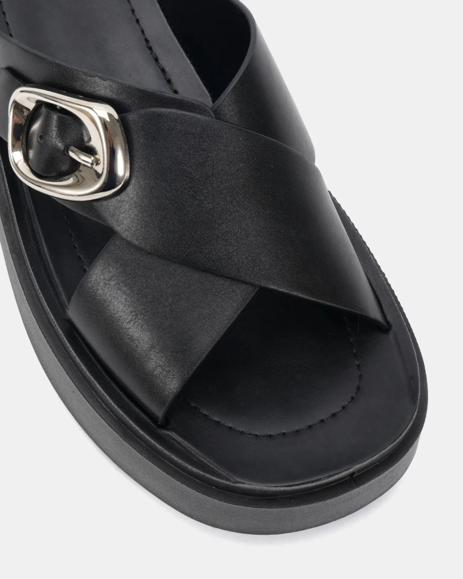 BONANZA BLACK Wedge Heels