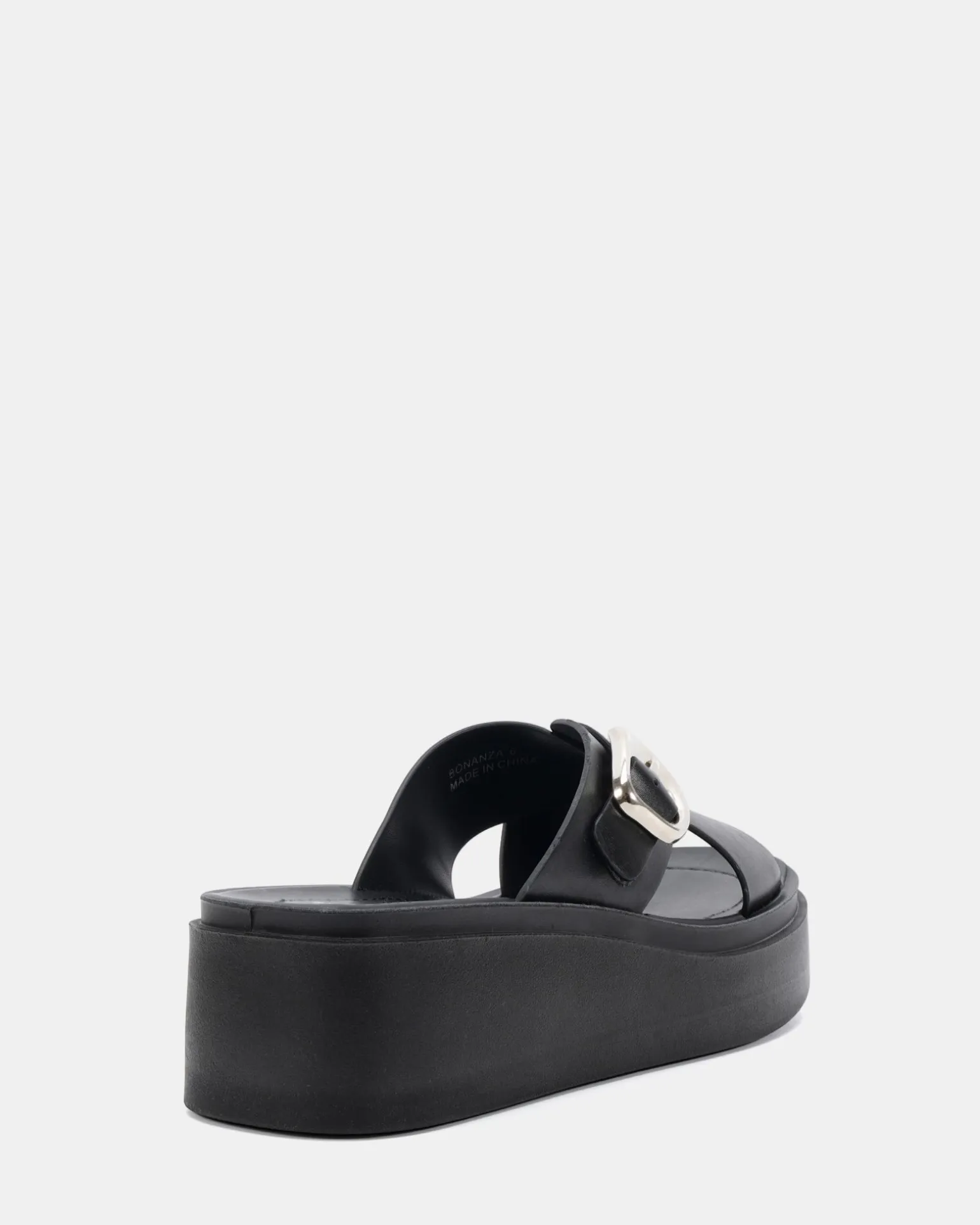 BONANZA BLACK Wedge Heels